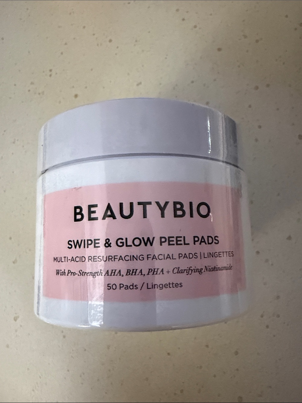 BeautyBio Swipe & Glow Peel Pads — Pink Multi-Acid Exfoliating Pads